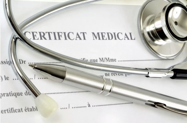 Besoin d’un certificat médical / Medische verklaring nodig